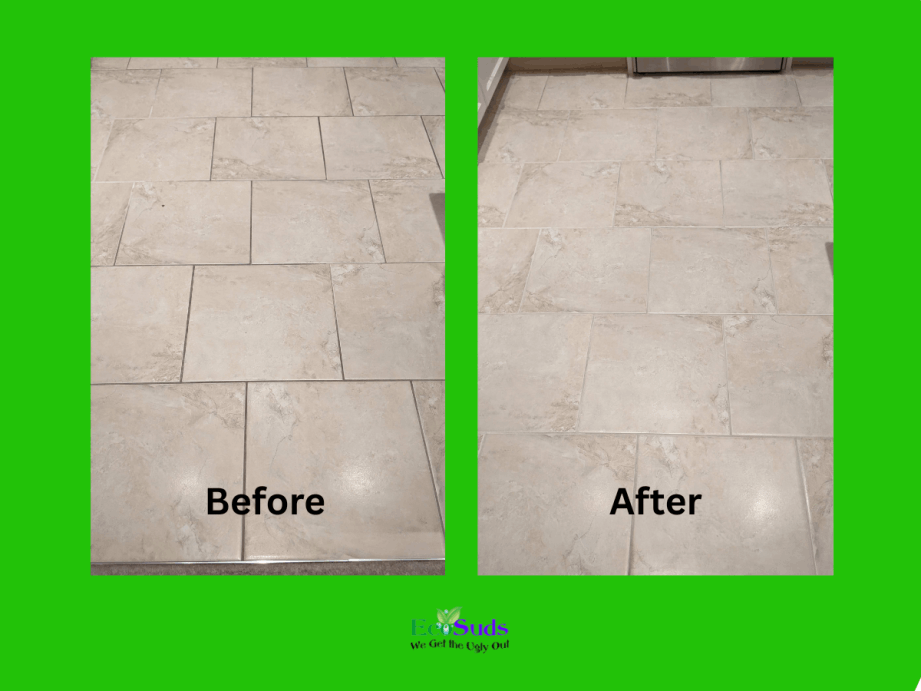 Tile and Grout Cleaning Before After Burlington On