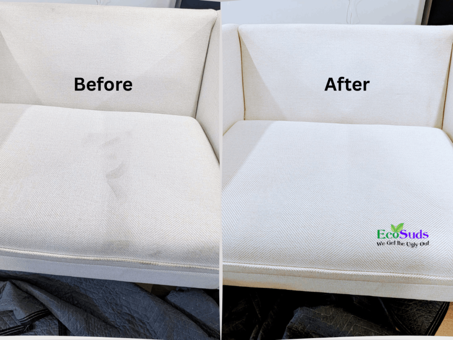 Upholstery Cleaning Before After Hamilton
